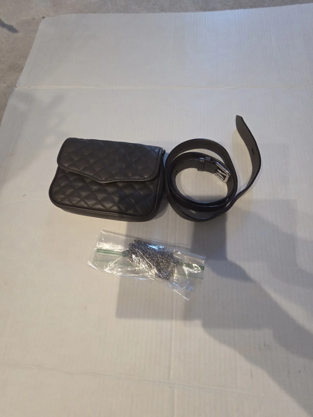 Rebecca Minkoff Quilted Leather Affair Fanny Bag .